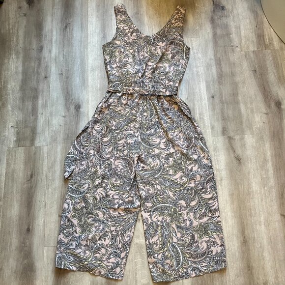 RW&CO. Sleeveless Jumpsuit Wide Legs Flowy Size Small - Picture 5 of 9